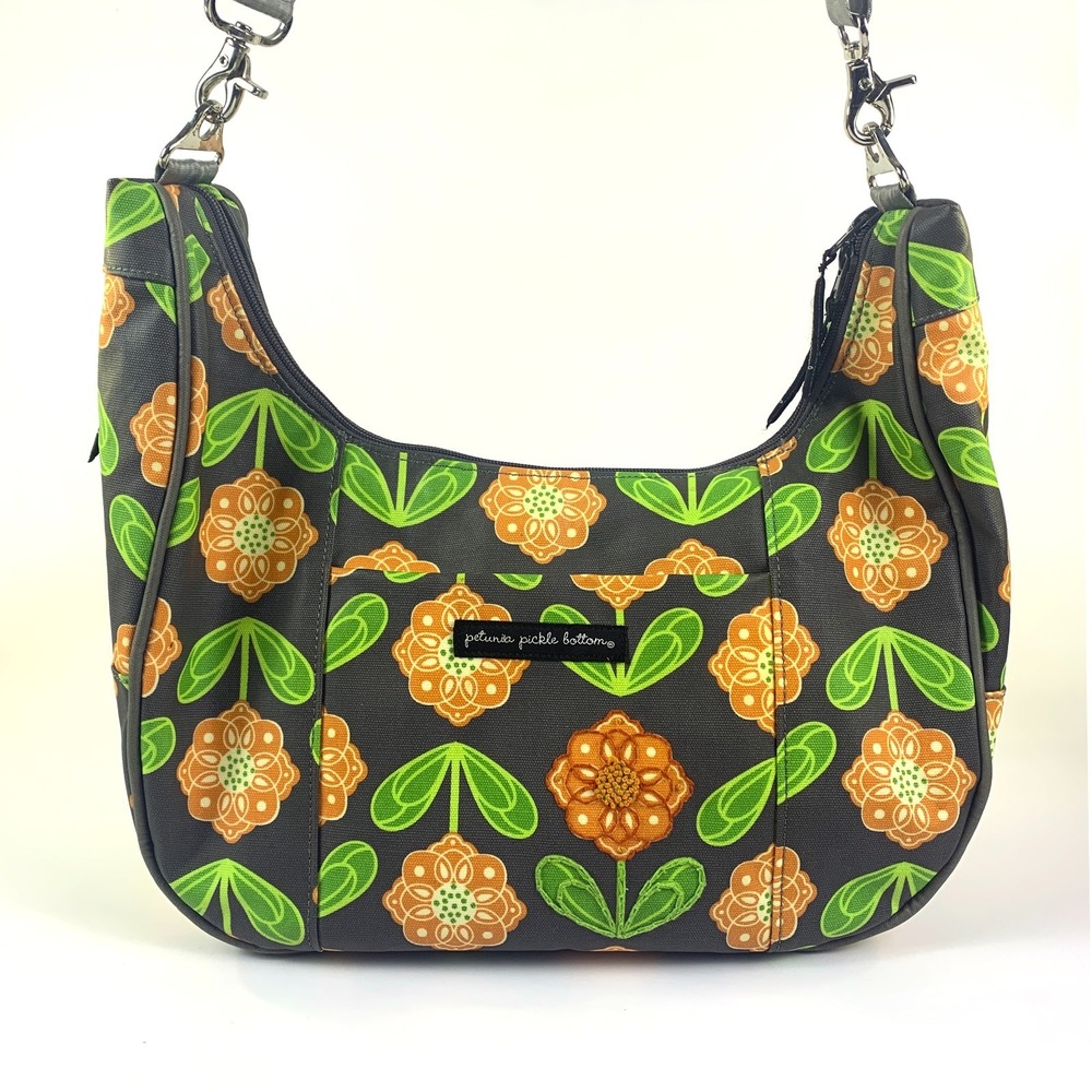 Petunia Pickle Bottom Touring Diaper Bag Santiago Sunset Sling Hobo Tote Pad SEE - Picture 4 of 16